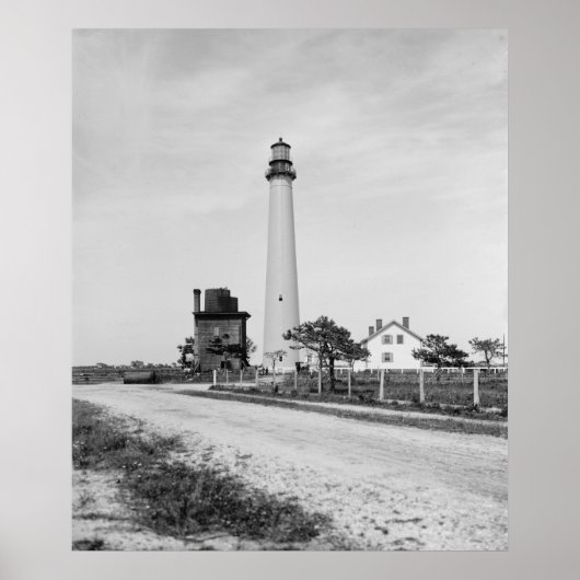 vuurtoren van Cape May Poster (Voorkant)