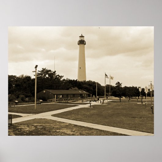 vuurtoren van Cape May Poster (Voorkant)