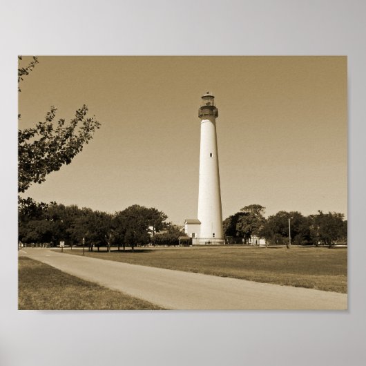 vuurtoren van Cape May Poster (Voorkant)