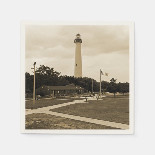 vuurtoren van Cape May Servetten (Voorkant)