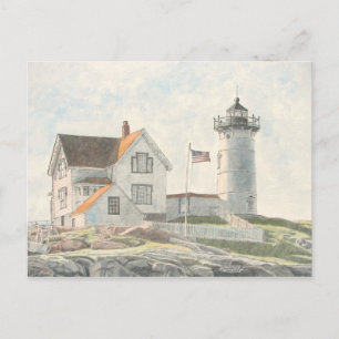 vuurtoren van Cape Neddick Briefkaart