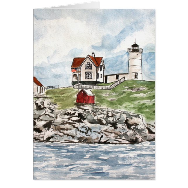 vuurtoren van Cape Neddick Maine (Voorkant)