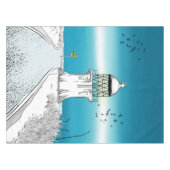 vuurtoren van Cape Reinga Nieuw-Zeeland Tafelkleed (Voorkant (Horizontaal))