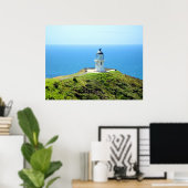 vuurtoren van Cape Reinga, Northland, Nieuw-Zeelan Poster (Thuiskantoor)