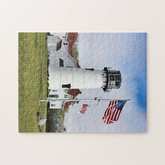 vuurtoren van Chatham, Cape Cod MA Jigzaag Puzzle Legpuzzel (Horizontaal)