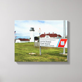Vuurtoren van Chatham, Kaapskabeljauw, verwaterd d Canvas Afdruk