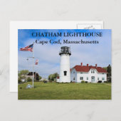 Vuurtoren van Chatham, Massachusetts Briefkaart (Voorkant / Achterkant)