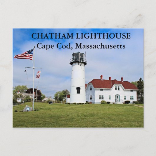 Vuurtoren van Chatham, Massachusetts Briefkaart (Voorkant)