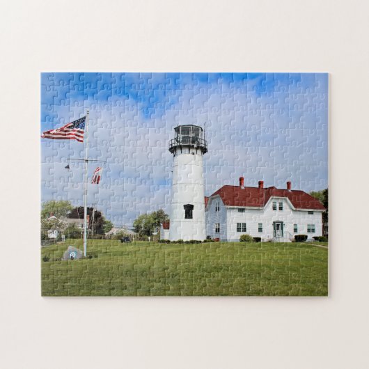 vuurtoren van Chatham, massachusetts van Cape Cod Legpuzzel (Horizontaal)
