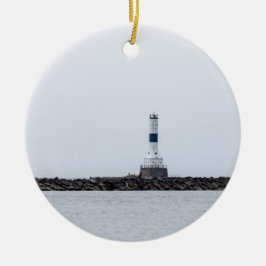vuurtoren van Conneaut West Breakwater Keramisch Ornament