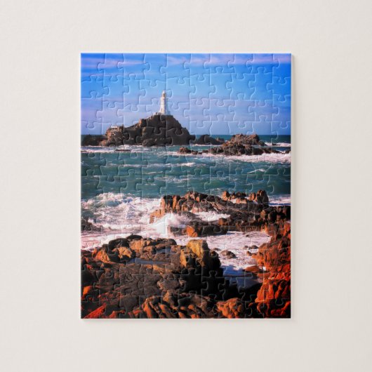 vuurtoren van Corbiere Jersey Legpuzzel (Verticaal)