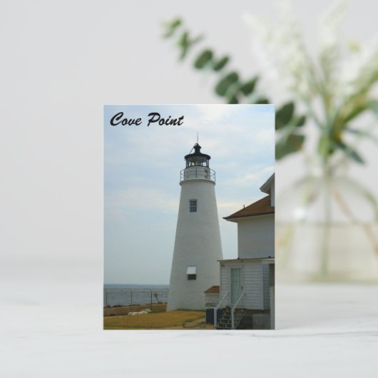 vuurtoren van cove Point Briefkaart (Staand voorkant)