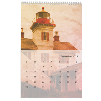 vuurtoren van de agenda van Oregon en Washington Kalender