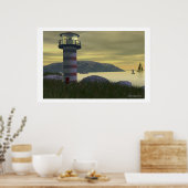 Vuurtoren van de baai poster (Keuken)
