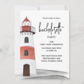 Vuurtoren van de Bachelorette van de waterverf Kaart (Voorkant)