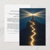 Vuurtoren van de Begeleiding Meditatie Kaart (Voorkant / Achterkant)