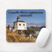 Vuurtoren van de Coquille, Oregon Mousepad Muismat (Met muis)