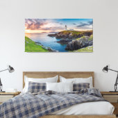 vuurtoren van de Fanad Head | Donegal, Ierland Canvas Afdruk (Insitu (Slaapkamer))