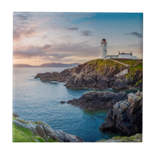 vuurtoren van de Fanad Head   Donegal, Ierland Tegeltje
