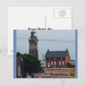 Vuurtoren van de luchthaven Harbour met Briefkaart (Voorkant / Achterkant)