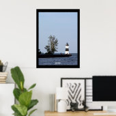 vuurtoren van de Noordpier, presque Isle, PA-Poste Poster (Thuiskantoor)