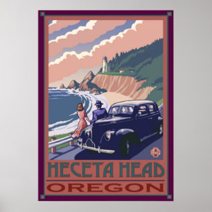vuurtoren van de Oregon-kust, Poster