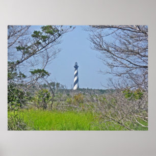 Vuurtoren van de poster Cape Hatteras uit Wetlands