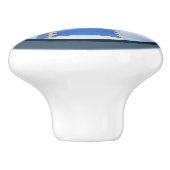 vuurtoren van de waterverf keramische knop (Zijkant)