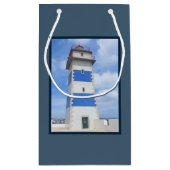 vuurtoren van de waterverf klein cadeauzakje (Achterkant)