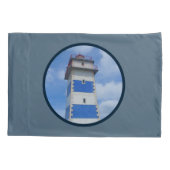 vuurtoren van de waterverf kussensloop (Achterkant)