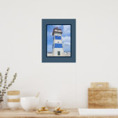 vuurtoren van de waterverf poster (Keuken)