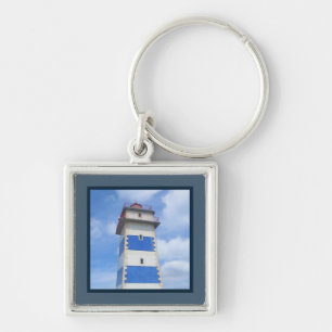 vuurtoren van de waterverf sleutelhanger