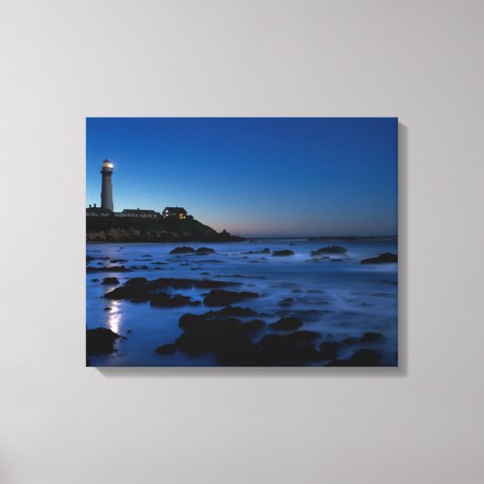 vuurtoren van duif Point | Half-moonbay, Ca Canvas Afdruk (Voorkant)