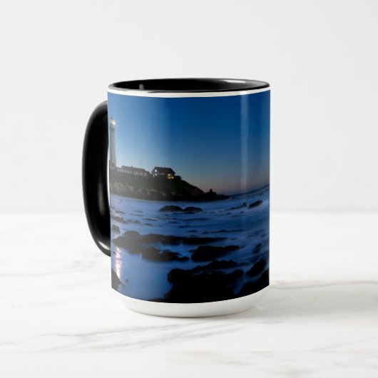 vuurtoren van duif Point | Half-moonbay, Ca Mok (Voorkant links)