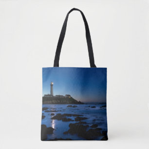 vuurtoren van duif Point   Half-moonbay, Ca Tote Bag