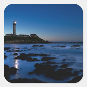 vuurtoren van duif Point Half-moonbay, Ca Vierkante Sticker