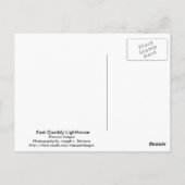 vuurtoren van East Quoddy Briefkaart (Achterkant)