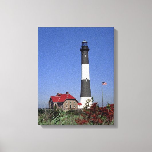 Vuurtoren van Fire Island Canvas Afdruk (Voorkant)