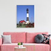 Vuurtoren van Fire Island Canvas Afdruk (Insitu (Woonkamer))