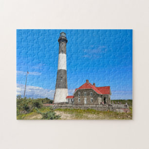 Vuurtoren van Fire Island, New York Puzzle Legpuzzel