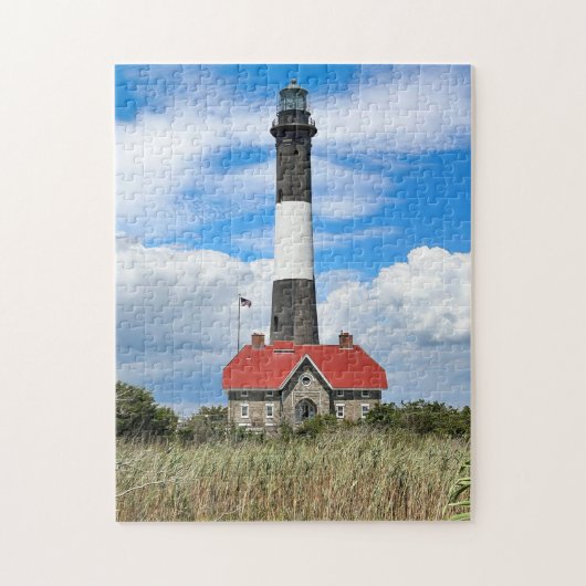 Vuurtoren van Fire Island, New York Puzzle Legpuzzel (Verticaal)