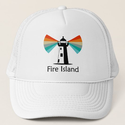 Vuurtoren van Fire Island Rainbow Trucker Pet (Voorkant)