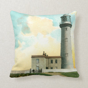 vuurtoren van Flamborough (1900) Throw Cushion Kussen