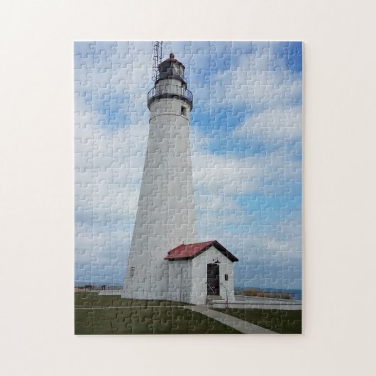 vuurtoren van Fort Gratiot Michigan Legpuzzel (Verticaal)