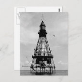 vuurtoren van Fowey Rocks Briefkaart (Voorkant / Achterkant)