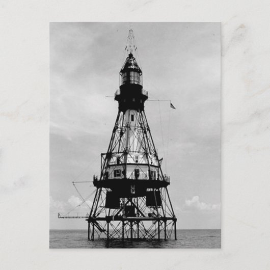 vuurtoren van Fowey Rocks Briefkaart (Voorkant)