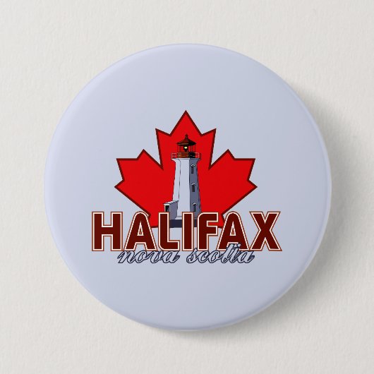vuurtoren van Halifax Ronde Button 7,6 Cm (Voorkant)