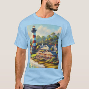 Vuurtoren van Harbour Town South Carolina T-shirt