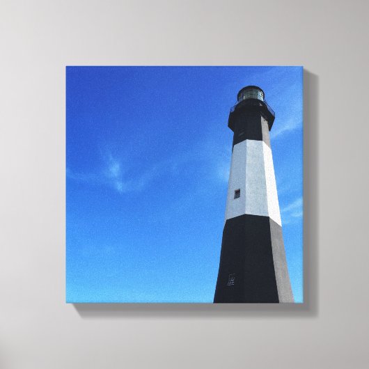 vuurtoren van het eiland tybee canvas afdruk (Voorkant)
