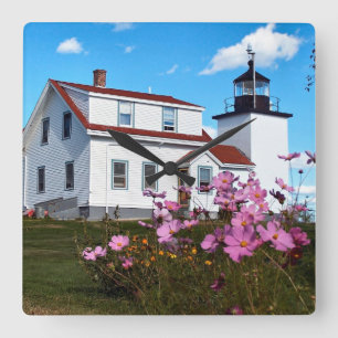 vuurtoren van het fort, klok van het Maine Square